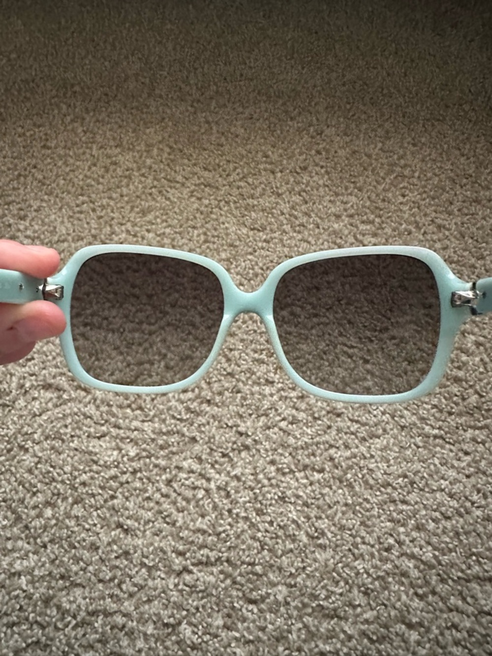 Tiffany & Co. Black Oversized Square Women's Sunglasses - Picture 2 of 5